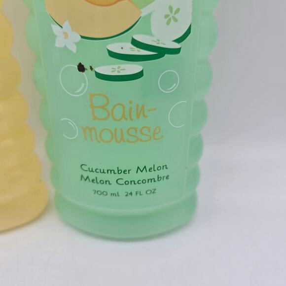 Avon Bubble Bath Sweet Honeysuckle & Lily, Cucumber Melon 24 Fl Oz New Sealed - Picture 3 of 5